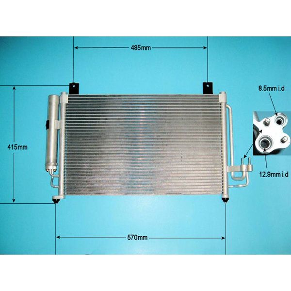 Condenser AirCon Radiator Kia Rio 1 5 Petrol Aug 2002 To Feb 2005