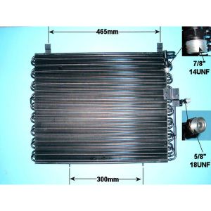 Condenser (AirCon Radiator) Mercedes E Class (W124) 2.0 E200D Diesel (Jun 1993 to Jun 1995)