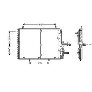 Condenser (AirCon Radiator) Mercedes E Class (W124) 4.2 E420 Petrol (Jun 1993 to Jun 1995)