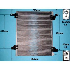 Condenser (AirCon Radiator) Mercedes M Class (W163) 5.0 ML500 Petrol (Sep 2001 to Jun 2005)