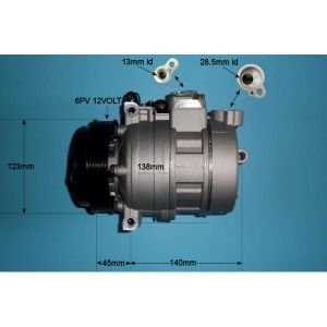 Compressor (AirCon Pump) Mercedes C Class (W202) 2.8 C280 T Petrol (Jun 1998 to Mar 2001)