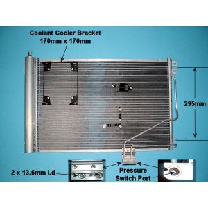 Condenser (AirCon Radiator) Mercedes C Class (W203) 2.2 C220 CDi Diesel (Oct 2003 to Apr 2004)
