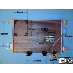 Condenser (AirCon Radiator) Mercedes C Class (W203) 2.7 C270 CDi Diesel (May 2004 to May 2005)
