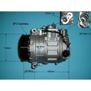 Compressor (AirCon Pump) Mercedes C Class (W203) 3.5 C350 T Model Petrol (Jan 2005 to Apr 2006)