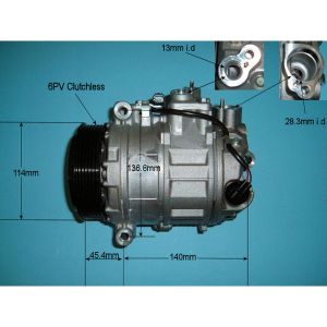 Compressor (AirCon Pump) Mercedes Vito (W639) (03-14) 2.0 CDi Diesel (Apr 2010 to Mar 2014)