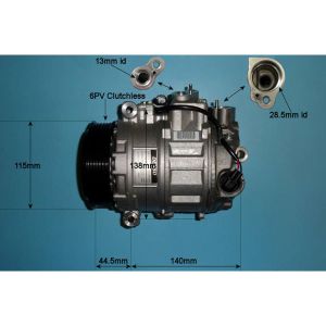 Compressor (AirCon Pump) Mercedes CLK (C209) 5.5 AMG Petrol (Jun 2006 to Mar 2010)