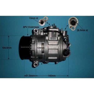 Compressor (AirCon Pump) Mercedes S Class (W221) 3.0 S320 CDi Diesel (Oct 2005 to Sep 2006)