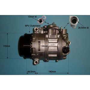 Compressor (AirCon Pump) Mercedes S Class (W221) 3.0 S280 Petrol (Sep 2008 to Dec 2013)