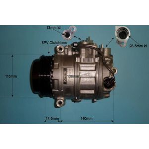 Compressor (AirCon Pump) Mercedes S Class (W221) 4.7 S500 CGi Petrol (Apr 2011 to Dec 2013)