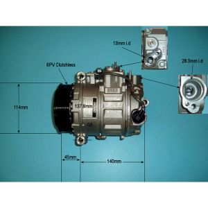 Compressor (AirCon Pump) Mercedes S Class (W221) 3.0 S280 Petrol (Oct 2006 to Aug 2008)