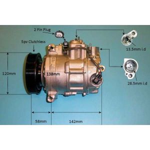 Compressor (AirCon Pump) Mercedes B Class (W246) 1.8 B 180 CDi Diesel (Nov 2011 to Aug 2014)