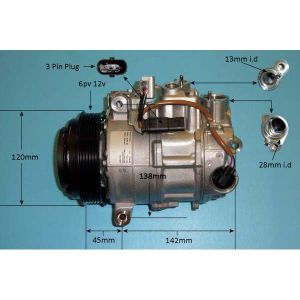 Compressor (AirCon Pump) Mercedes E Class (W212) Saloon 3.0 E400 Diesel (Jan 2013 to 2023)