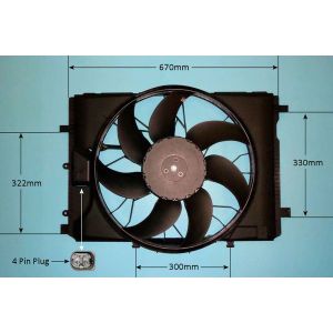 Condenser Cooling Fan Mercedes E Class (A207) Convertible 3.0 E350 CDi Diesel (Jan 2010 to Dec 2016)