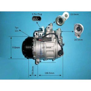 Compressor (AirCon Pump) Mercedes CLS (C218) 3.0 350 CDi Diesel Manual (Jan 2011 to Dec 2017)