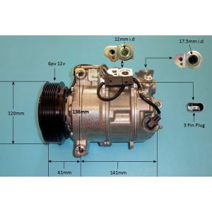 Compressor (AirCon Pump) Mercedes CLA Shooting Brake (X117) 1.5 180D Diesel (Jul 2015 to Mar 2019)