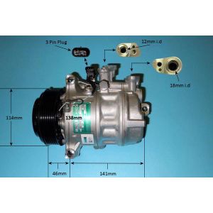 Compressor (AirCon Pump) Mercedes C Class (W205) C43 AMG 3.0 Petrol (Oct 2016 to May 2018)