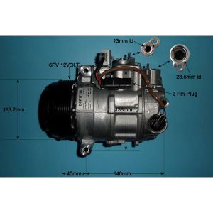 Compressor (AirCon Pump) Mercedes GLK (X204) 2.0 250 4 Matic Petrol (Aug 2013 to Jun 2015)