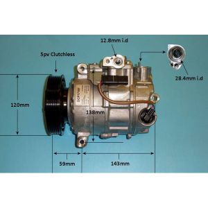 Compressor (AirCon Pump) Mercedes A Class (W176) 1.6 A 200 Petrol (Jun 2012 to May 2018)