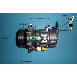 Compressor (AirCon Pump) Mini Clubman 1.6 16v Petrol (Jul 2010 to Jul 2015)
