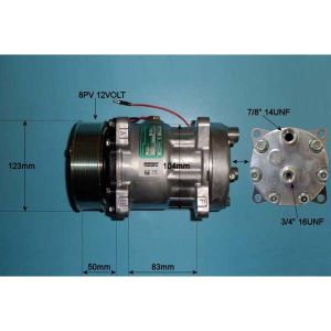 Compressor (AirCon Pump) New Holland / Ford Excavator 360 E135B Diesel (1990 to 2023)