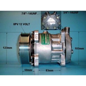 Compressor (AirCon Pump) New Holland / Ford TM Series Tractor TM125 Diesel (1990 to 2023)