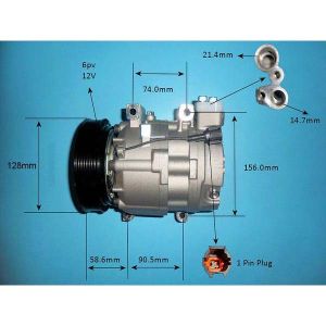 Compressor (AirCon Pump) Nissan X Trail 2.5 Petrol (Sep 2002 to Feb 2007)