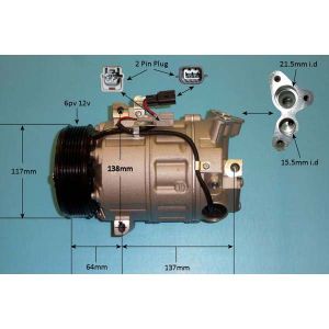 Compressor (AirCon Pump) Nissan X Trail 2.0 Petrol (Mar 2007 to Dec 2013)