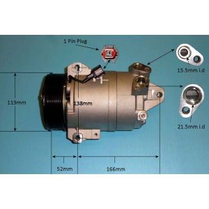 Compressor (AirCon Pump) Nissan Navara / King Cab 3.0 TD Diesel (Mar 2010 to 2023)