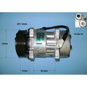 Compressor (AirCon Pump) Peugeot 405 1.6 Petrol (Aug 1993 to Dec 1997)
