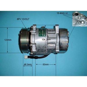 Compressor (AirCon Pump) Peugeot Boxer 2.0 HDi Diesel (Apr 2002 to Sep 2004)