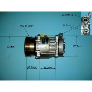 Compressor (AirCon Pump) Peugeot 607 3.0 24v Petrol (Jul 2002 to Feb 2006)