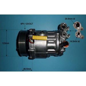 Compressor (AirCon Pump) Peugeot 407 1.6 HDi Diesel (Dec 2010 to 2023)