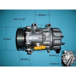 Compressor (AirCon Pump) Peugeot 308 2.0 HDi 140hp Diesel (Sep 2010 to Sep 2013)