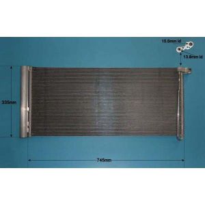 Condenser (AirCon Radiator) Porsche Panamera 4.8 32v Turbo Petrol (Sep 2009 to Jul 2013)