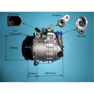 Compressor (AirCon Pump) Porsche Panamera 3.6 Petrol (Jul 2013 to Oct 2016)