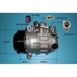 Compressor (AirCon Pump) Porsche Panamera 3.6 Petrol (Jul 2013 to Oct 2016)