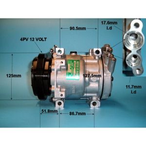 Compressor (AirCon Pump) Renault Kangoo FC0/1 Express 1.4 Petrol (Oct 1997 to Mar 2000)