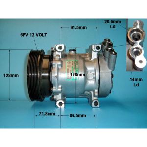 Compressor (AirCon Pump) Renault Megane Scenic 1.4 Petrol (May 1998 to Feb 1999)