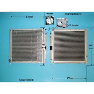 Condenser (AirCon Radiator) Renault Modus / Grand Modus 1.6 16v Petrol Automatic (Dec 2004 to 2023)
