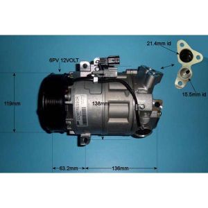 Compressor (AirCon Pump) Renault Megane 2.0 CVT Petrol (Jan 2011 to 2023)