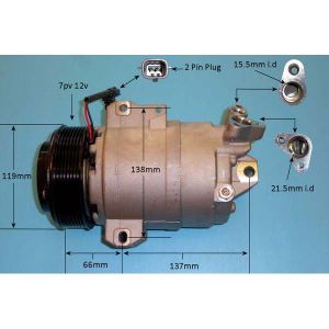 Compressor (AirCon Pump) Renault Grand Scenic 1.5 Dci Hybrid Diesel (Apr 2017 to 2023)