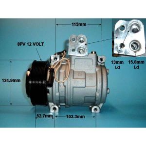 Compressor (AirCon Pump) Renault Agri Tractor 85-85x-4 Diesel (1990 to 2023)