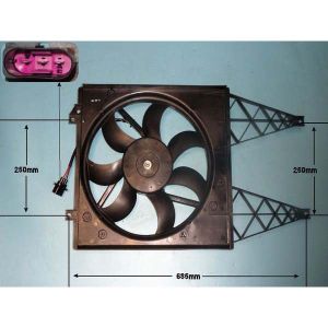 Condenser Cooling Fan Skoda Fabia MK3 1.2 TSi Petrol (Oct 2014 to 2023)