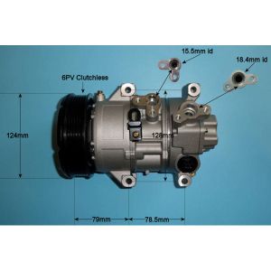 Compressor (AirCon Pump) Toyota Corolla Verso 1.8 16v Petrol (Oct 2001 to Feb 2004)