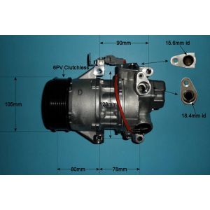 Compressor (AirCon Pump) Toyota Yaris 1.0 VVTI Petrol (Jan 2006 to Dec 2011)