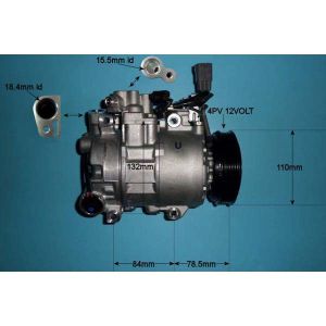 Compressor (AirCon Pump) Toyota IQ 1.4 D4D Diesel (Jan 2009 to Dec 2015)