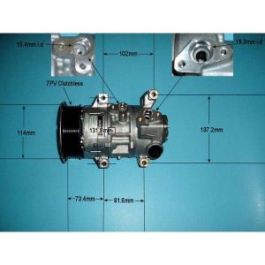 Compressor (AirCon Pump) Toyota Rav 4 2.2 D4D Diesel (Sep 2010 to 2023)