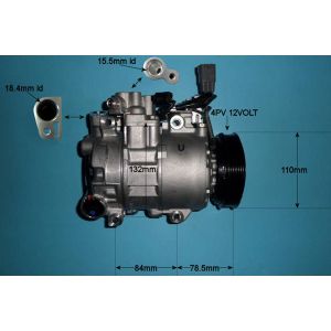 Compressor (AirCon Pump) Toyota IQ 1.33 Petrol (Jan 2009 to Dec 2015)