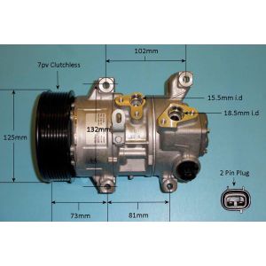 Compressor (AirCon Pump) Toyota Rav 4 2.0 16v Petrol (Mar 2006 to Dec 2008)