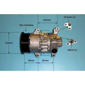 Compressor (AirCon Pump) Toyota Rav 4 2.0 D4D Diesel (Mar 2006 to 2023)